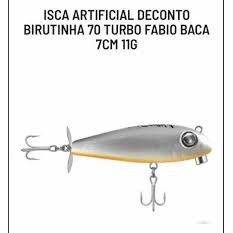 Isca Artificial Birutinha 70 Turbo (7cm 11g) Com Hélice Cor Fb03. Original Deconto Fabio Baca