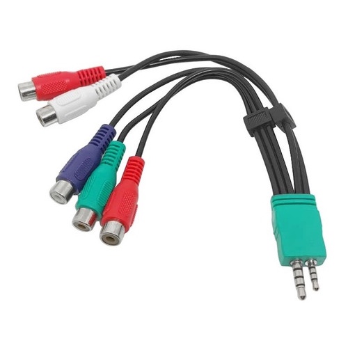 Adaptador Av Componente Tv Samsung Rca P P Shopee Brasil