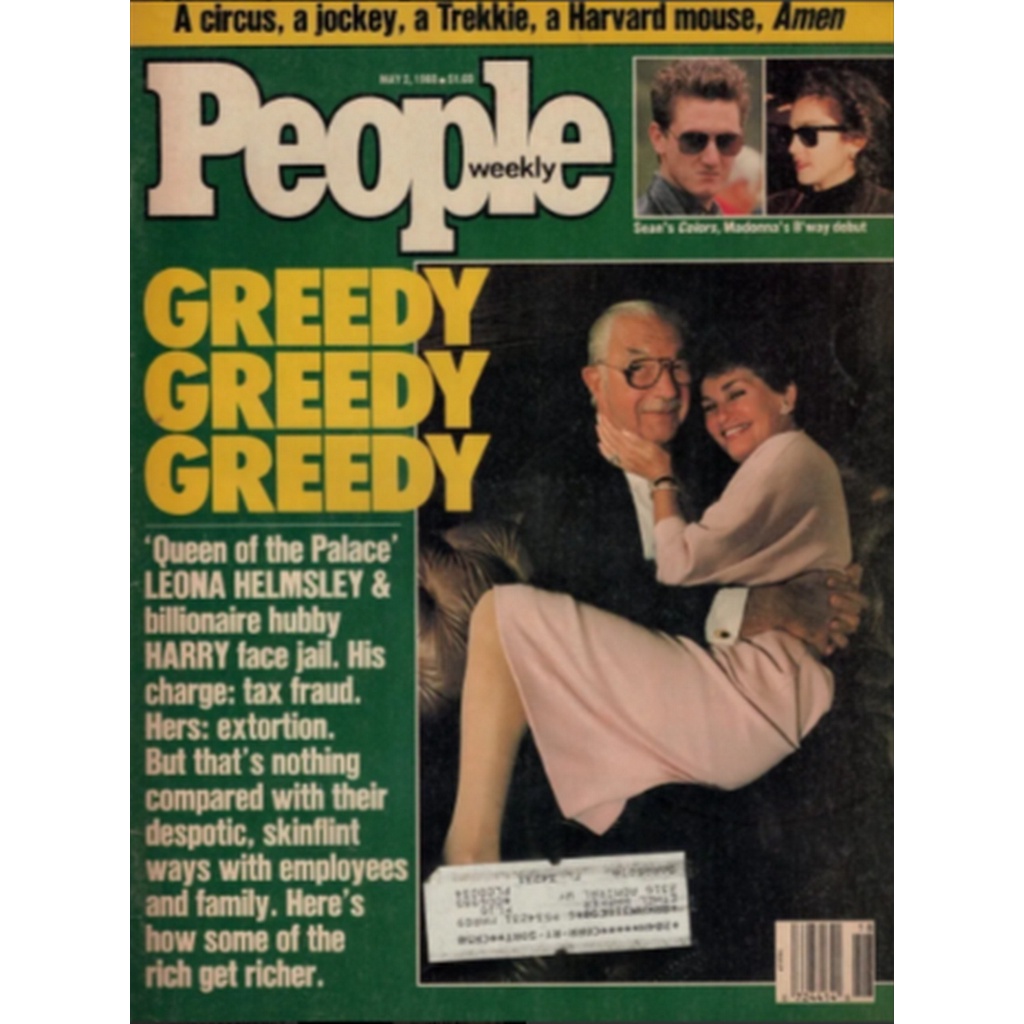 REVISTA PEOPLE, DE 02 DE MAIO DE 1988, COM SEAN PENN E MADONNA NA CAPA.
