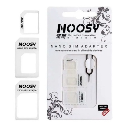 Adaptador Chip Nano Sim Micro Sim 3x1 Com Clip Abrir Bandeja em Oferta na Shopee