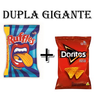 Kit Especial Dupla Gigante com Doritos Queijos Nacho e Ruffles 300G - Super Oferta