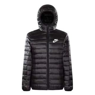Jaqueta Curta Acolchoada Masculina Com Capuz Para Outono/Inverno