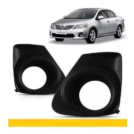 Par Moldura Milha Corolla 2009 2010 2011 Com Furo Cada Lado