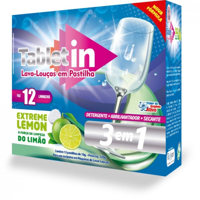 Lava Louças Tablet In Extreme Lemon 12x10g