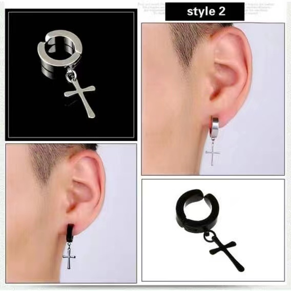 Detalhes do KIT COM 12 pares de Brincos de Pressão Masculino feminino brinco de Aço Inoxidável