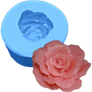 Molde de Silicone - Rosa de Marselha Sabonete Vela Resina Biscuit Gesso Organite