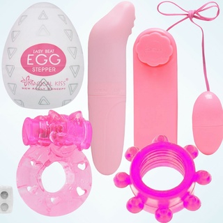 Vibrador Ponto g + Bullet + Anel Vibrador Peniano + Egg Masturbador Masculino