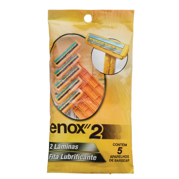 Aparelho BARBEADOR Descartável Enox 2 (Pack 5 Unidades)
