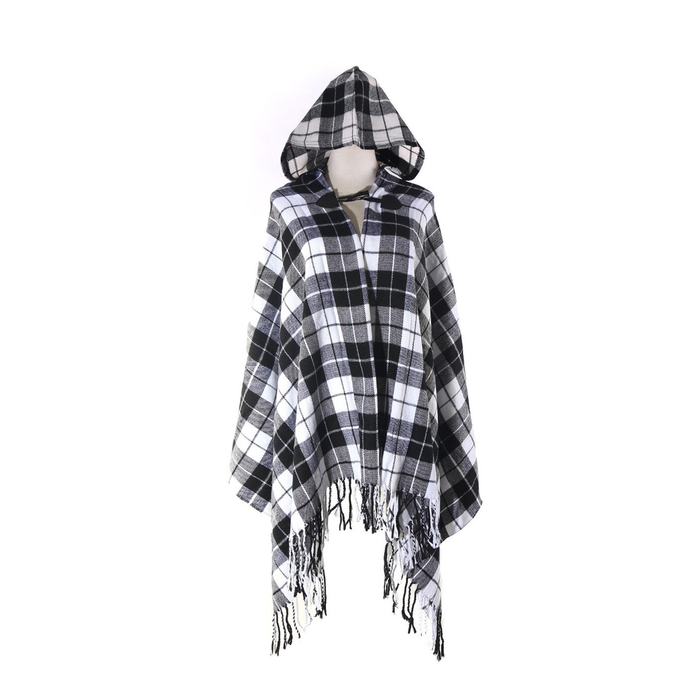 Poncho Xale Com Capuz Tecido Soft