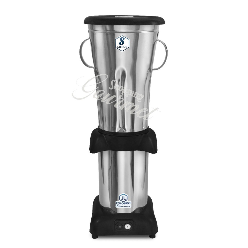 Liquidificador Industrial Baixa Rotação Inox 8 Litros Bivolt Para Massas Açai Entre Outros 1200W