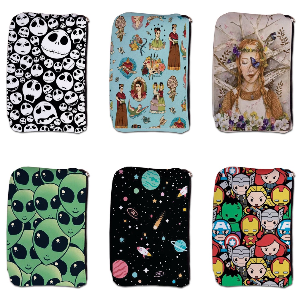 Case Protetora Tipo Sleeve Para Kindle Geração 10/11/PaperWhite/Colorsoft - Estampas 001