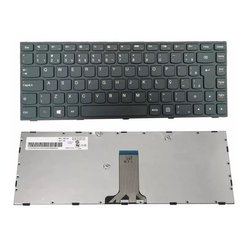 Teclado para Lenovo B40 G40 G40-30 G40-45 G40-70 G40-75 Z40-70 Br