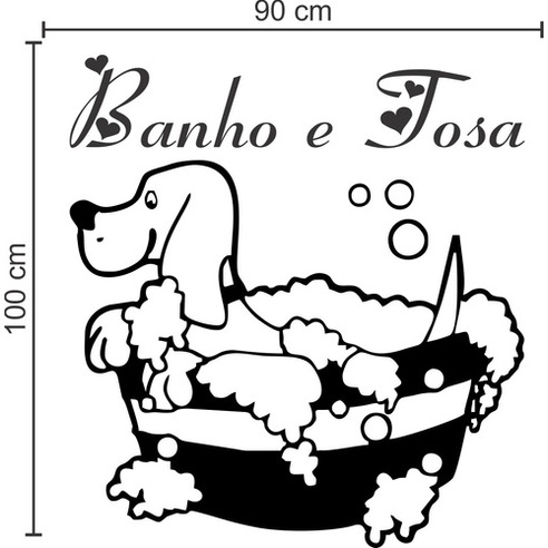 Adesivo Papel Parede Beagle no Banho Tosa Pet Shop