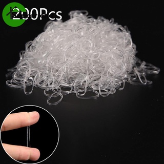 200 / 500 Unidades / Pacote Cabelo Corda Elástica Transparente Rubber Band