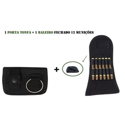 Kit Segurança Porta Tonfa + Baleiro 12 Munições – Tático Operacional