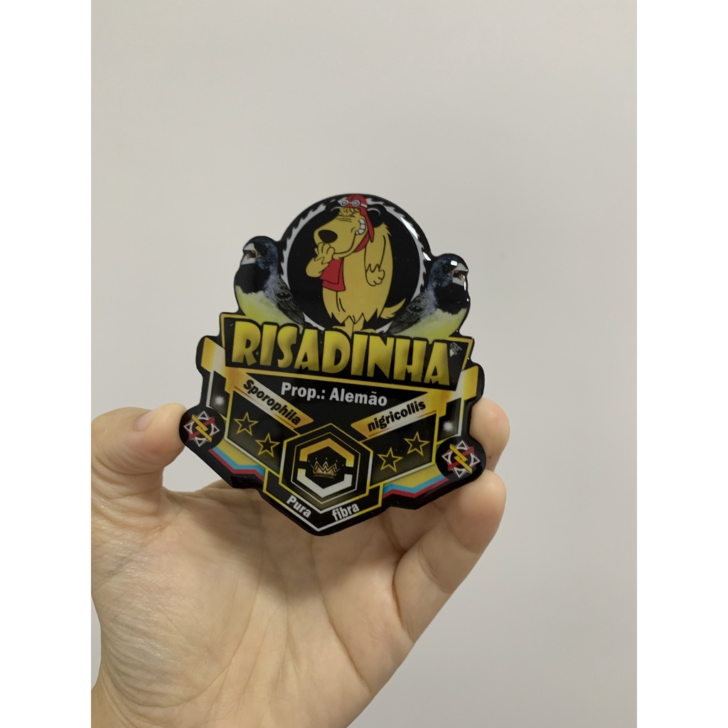 Placa personalizada para gaiola de pássaro; muttley placa para coleiro, placa de trinca ferro, placa de azulão, placa de curió, placa de tiziu, placa para galo de campina, placa para caboclinho, placa para sibite, placa para todas espécies de pássaros