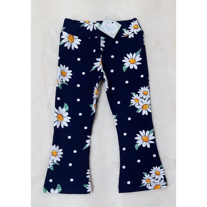 Calça Legging Flare Bailarina Infantil para Bebê em Cotton Estampas Variadas P ao GG (0 - 18 meses) - Roupa bebe Menina sortidas várias opções de estampas!!!