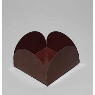 FORMINHAS MARROM CHOCOLATE PARA CONFEITARIA DOCES FESTA ANIVERSÁRIO CORES LISAS CANDYZINHA - BASE 3x3 cm em Oferta na Shopee