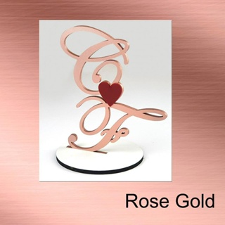 Topo Bolo Personalizado Casamento Monograma Iniciais em Oferta na Shopee