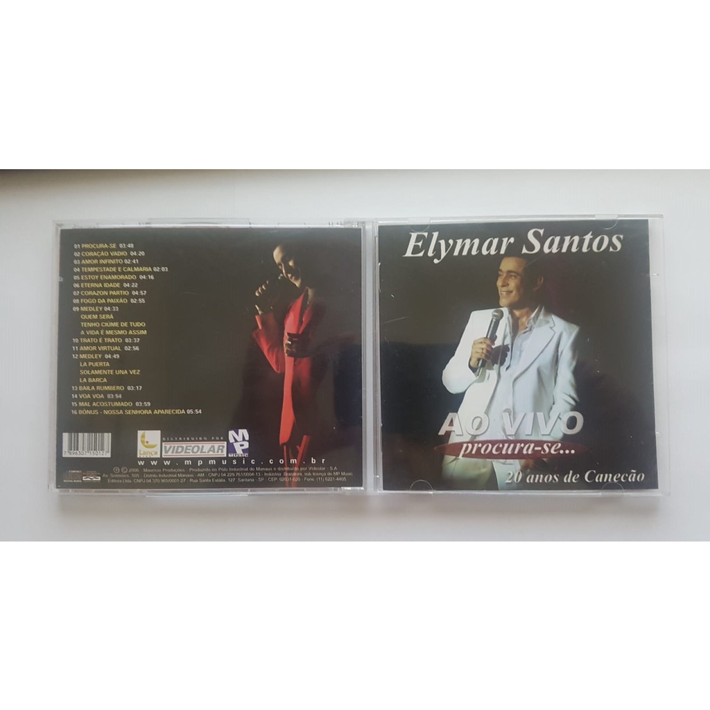 cd  ELYMAR SANTOS - AO VIVO PROCURA-SE 20 ANOS DE CANECÃO