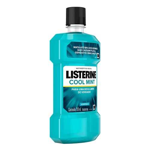 Enxaguante Antisséptico Bucal Listerine Cool Mint com 250ml