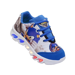 Tenis de led do sonic infantil masculino promoção