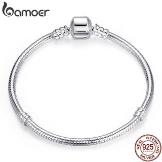 Bamoer Authentic 100 % Prata Esterlina 925 Com Corrente De Cobra PAS902