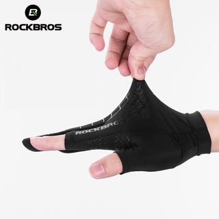 Rockbros Luvas Meio Dedo Esportes De Bicicleta MTB Road Bike Luva Ciclismo Respirável Acessórios Da Bicicleta