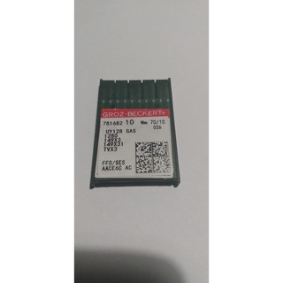 10 Agulha Para Maquina De Costura Galoneira Cobertura Uy128 Nas Medidas 9/65 e 14/90 - 1 Caixa Com 10 Agulhas Da Mesma Medida