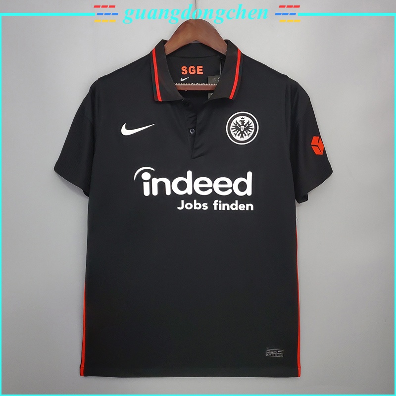 Camiseta De Futebol Do Eintracht Frankfurt Black 21-22 I