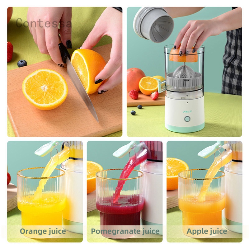 Suco Lento Sem Fio Espremedor De Laranja Limão USB Espremedores Elétricos De Frutas Portáteis De Pressão Para Casa 7.4V