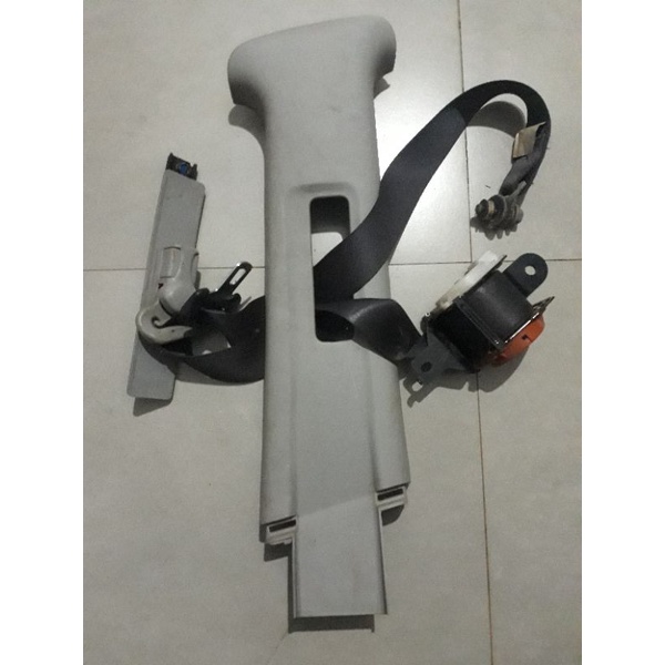 Conjunto Cinto de Segurança 4 Bancos Com Moldura da Coluna e Regulador do Cinto Originais Honda Fit 2001 a 2008