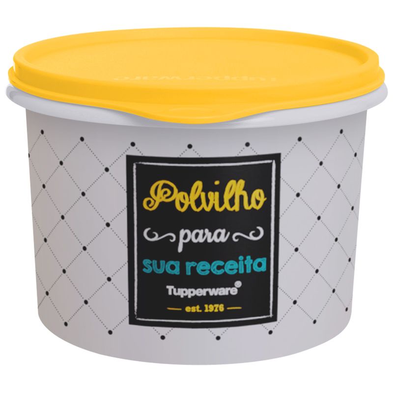 Tupper Caixa Polvilho 1.1 litros Bistrô Tupperware