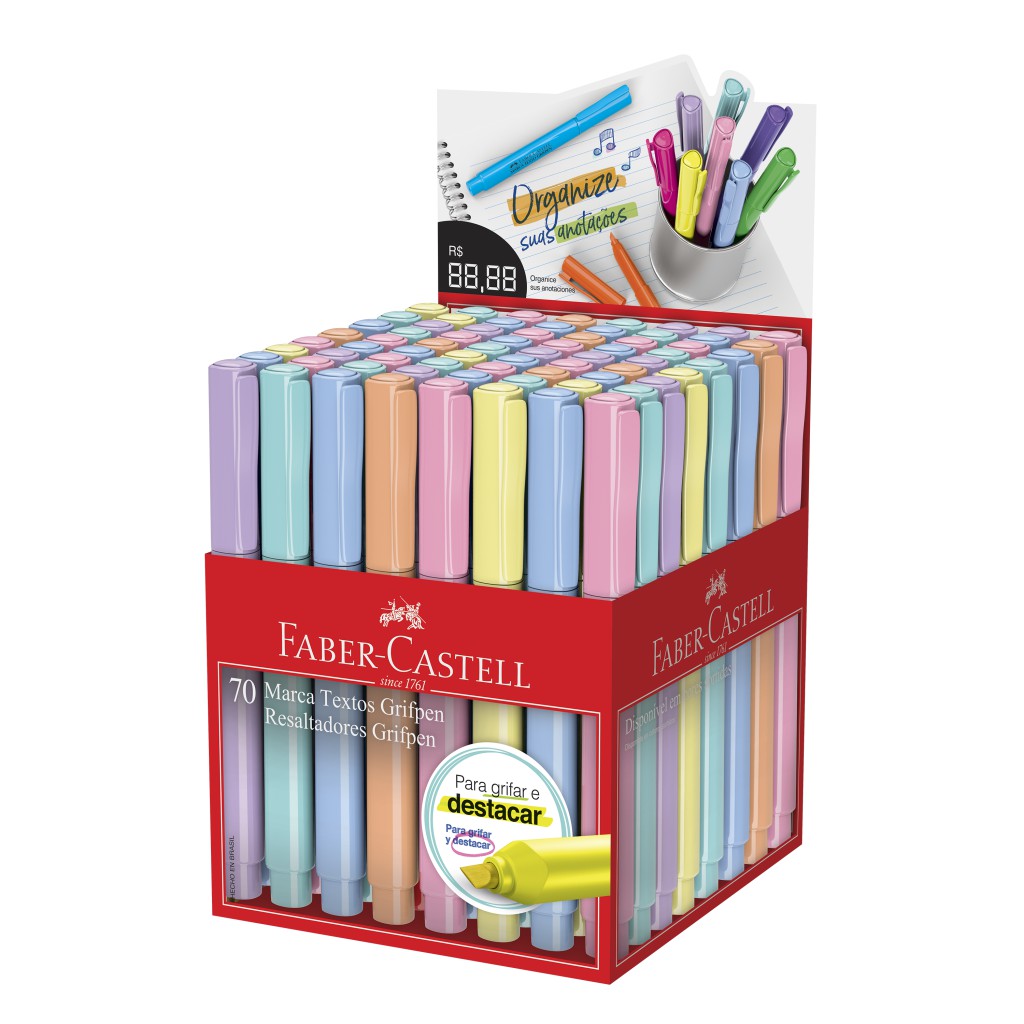 Marca Texto FaberCastell Grifpen Tons Pastel
