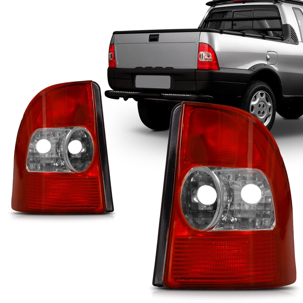 Par Lanterna Strada G2 2001 2002 2003 2004 2005 2006 Carcaça Preta em Oferta na Shopee