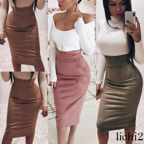 saia cintura alta midi