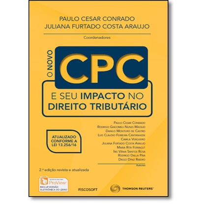 Novo Cpc E Seu Impacto No Direito Tributario, O | Shopee Brasil