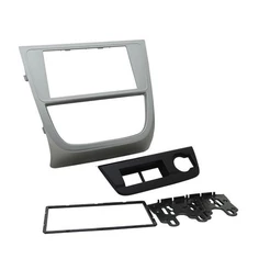 Moldura 2 Din Volks Gol, Voyage, Saveiro, G5 - Prata