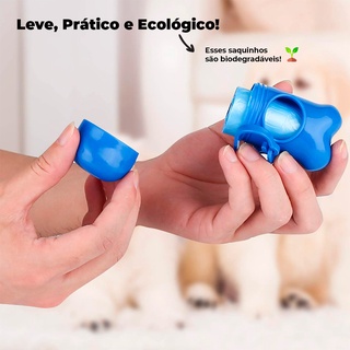 Saco Coletor De Fezes De Cachorro Kit 19 Rolos