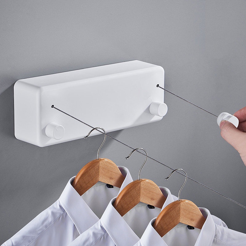 Varal Retrátil Perfurador De Parede/Invisível Para Secagem Doméstica De 304 Aço Inoxidável 304