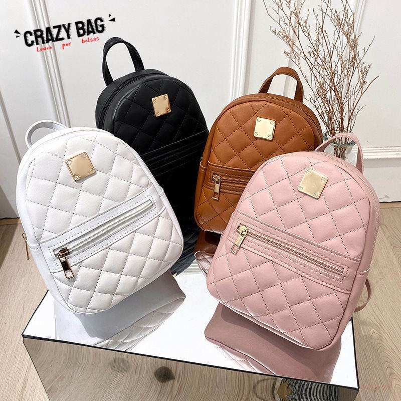 korean backpack pink