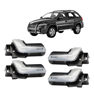 Kit 4 Puxador Da Maçaneta Interna Palio Weekend Até 2016 em Oferta na Shopee