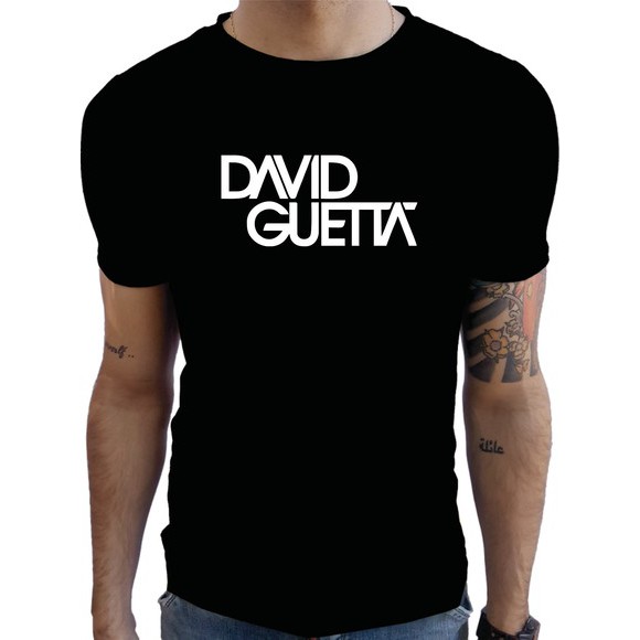 Camiseta Masculina David Guetta DJ e produtor musical eletrônica Music Camisa