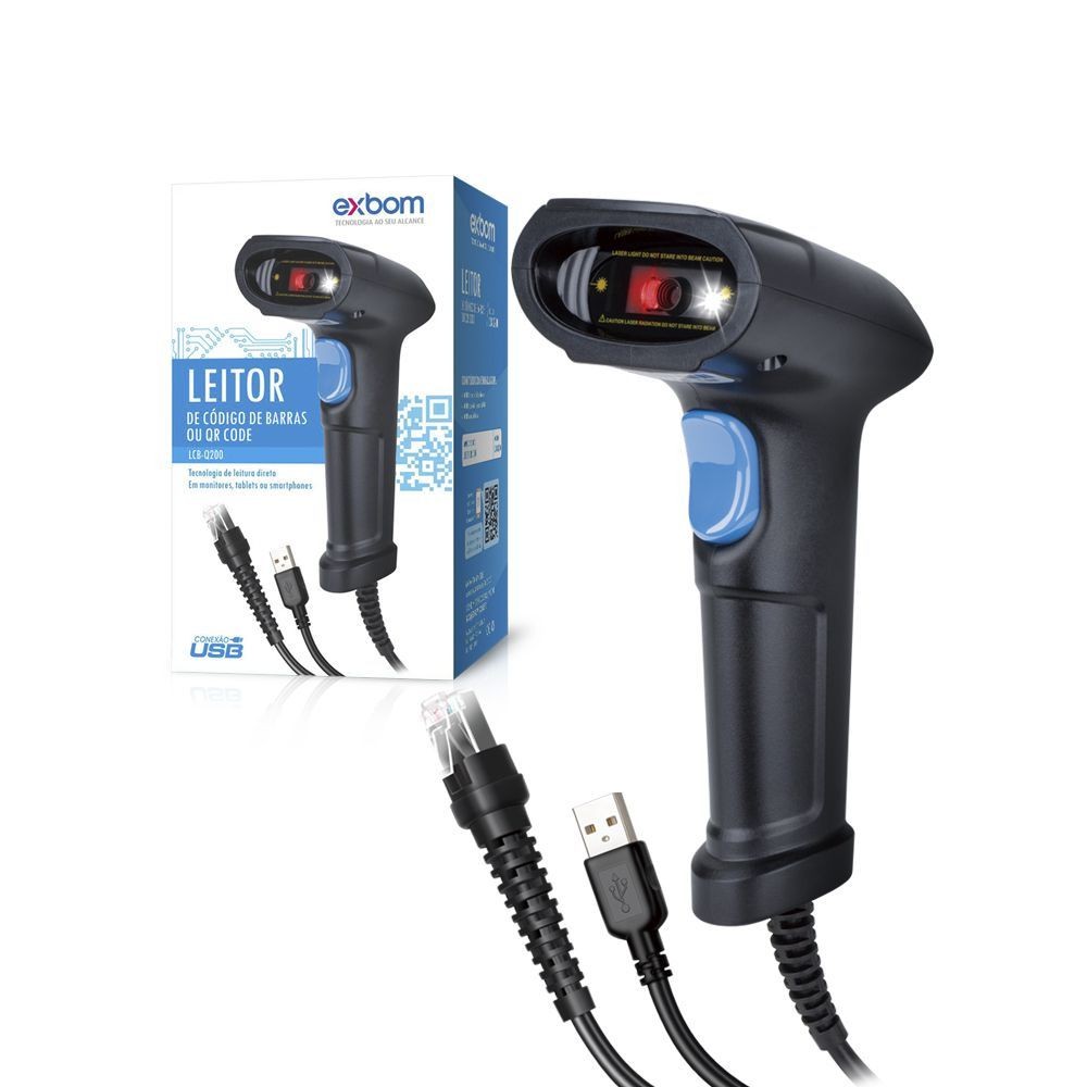 Leitor codigo de barras 2D QR CODE NFE LCB-Q200/LCB-Q210 EXBOM