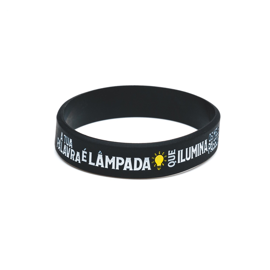 Pulseira de Silicone Salmos 119,105  Preto em Oferta na Shopee