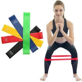 Kit 5 Faixas Elasticas Mini Band Exercicios em Casa Extensor Academia Yoga Pilates Fitness Crossfit em Oferta na Shopee