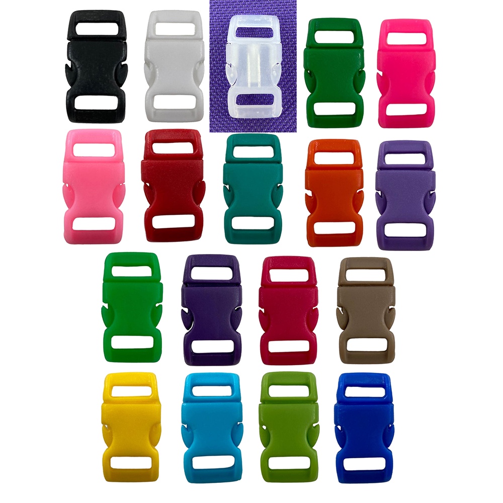 20un Fecho 10mm Plástico Costura Bolsas Mochilas Alça Gancho