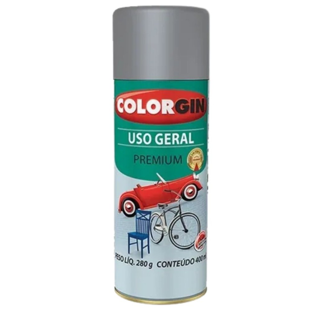 Tinta Spray Uso Geral Premium Primer Rap Cinza Colorgin em Oferta na Shopee