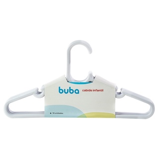 Cabide Infantil 10 Unidades Branco 12715 - Buba em Oferta na Shopee