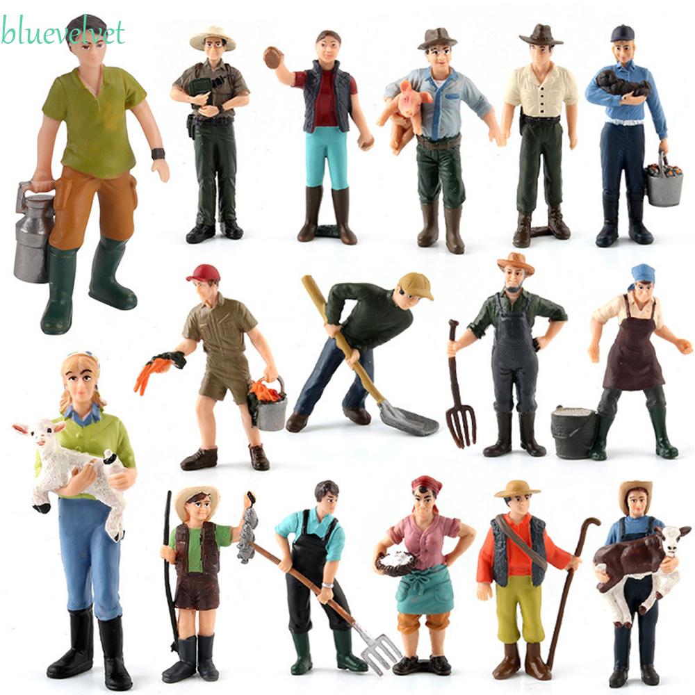 Bluevelvet1 Action Figure / Brinquedo Infantil / Fazenda / Fazenda / Figura Humana Para Crianças / Wrangler / Presente